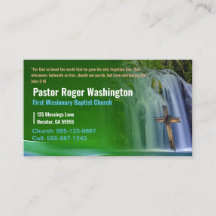 Pastor or Deacon Bible Church Business Card