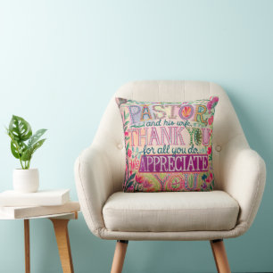✝️ Pastor Pastor's Wife Appreciation Anniversary Cushion