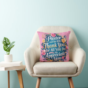 ✝️ Pastor Pastor's Wife Appreciation Anniversary Cushion
