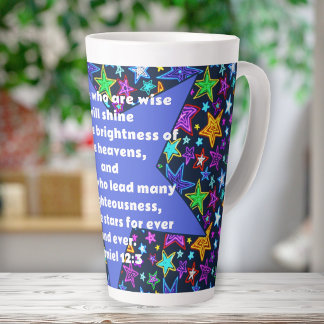 Pastor Scripture Gift Like the Stars Latte Mug