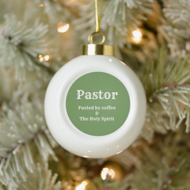 Pastor Snowflake Framed Ornament (Tree)