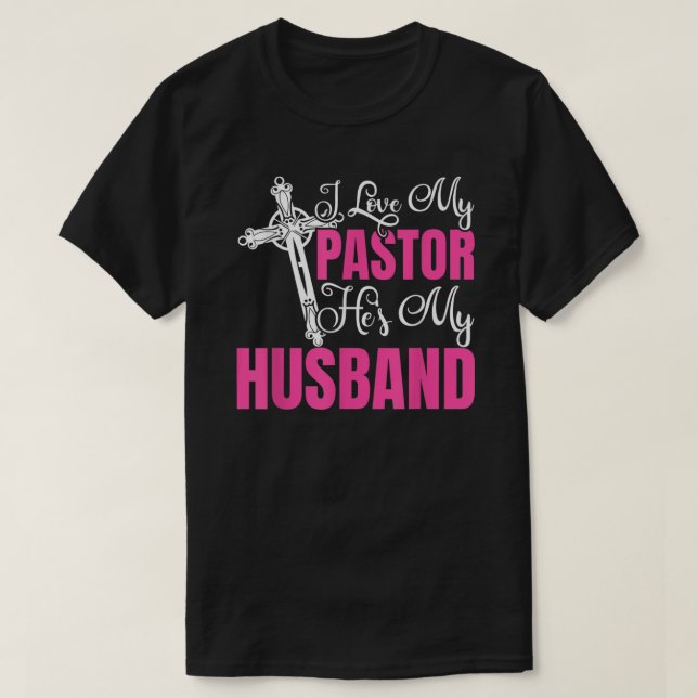 Pastor Wife Funny Christian Church Anniversary App T-Shirt (Design Front)