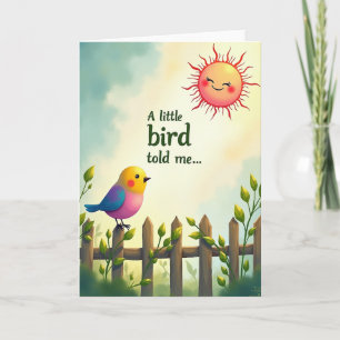 Pastoral Bird Birthday Card