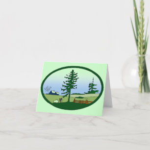 Pastoral Countryside Note Card