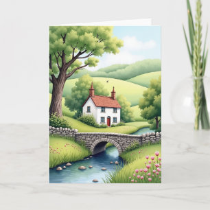 Pastoral Fathers Day House Card