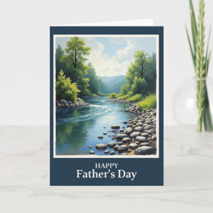 Pastoral Fathers Day Scene Card