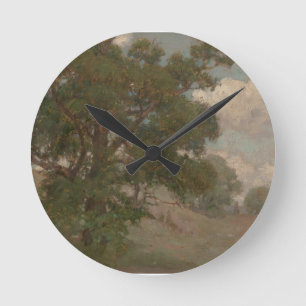Pastoral Landscape Louis Loeb(American, 1866-1909) Round Clock