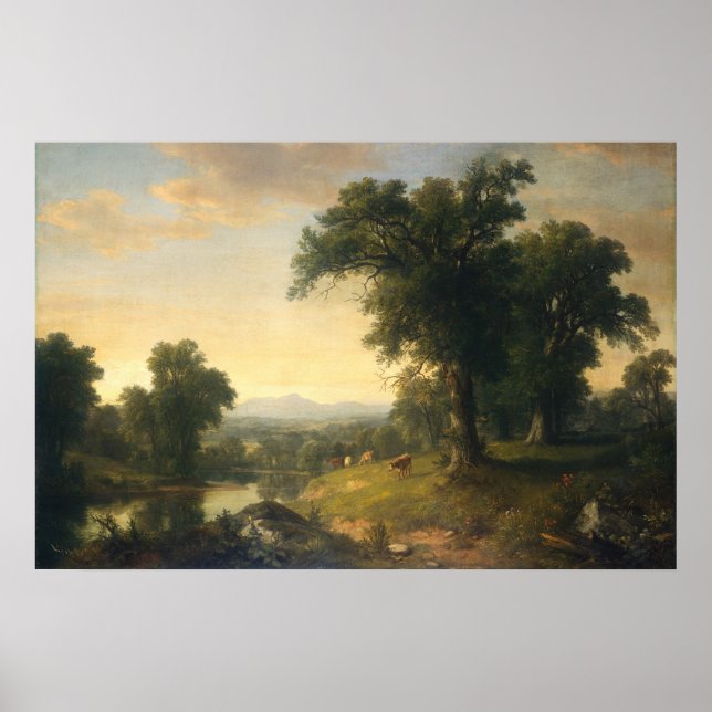 Pastoral Scene - Asher Durand Fine Art Poster (Front)
