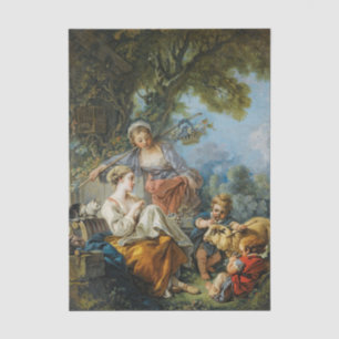 Pastoral Scene by Francis Boucher Tissue Paper