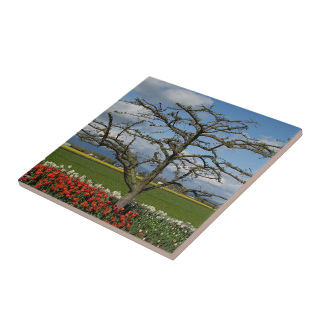 Pastoral Scene Ceramic Tile (Side)