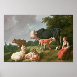 Pastoral Scene Poster