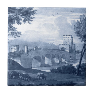 Pastoral Toile - Bridge Ceramic Tile