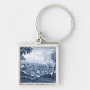 Pastoral Toile - Bridge Key Ring