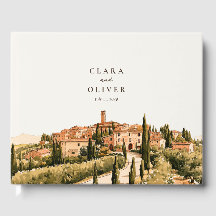 Pastoral Tuscan Hill Town Terracotta Wedding 