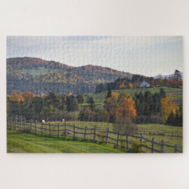 Pastoral Vermont in Autumn Jigsaw Puzzle (Horizontal)