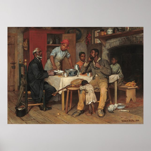 Pastoral Visit - Richard N. Brooke Fine Art Poster (Front)