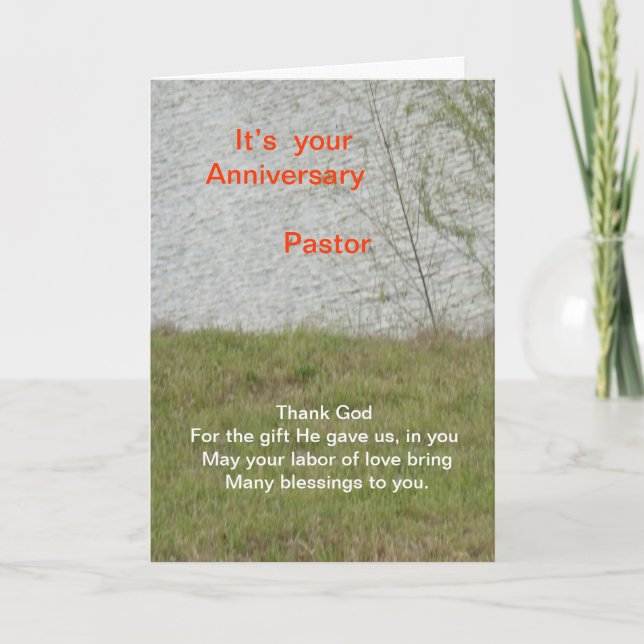 Pastor's Anniversary Card (Front)