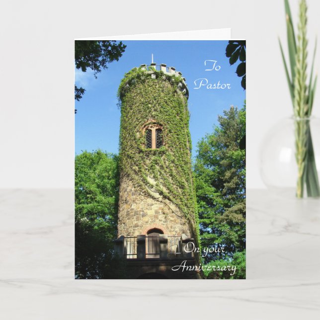 Pastor's Anniversary Folded Greeting Card (Front)