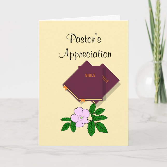 Pastor's Appreciation Thank You Card (Front)