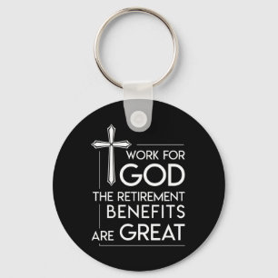 Pastors Christian Faith Work Retirement Great Key Ring