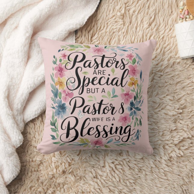 ✝️ Pastors Wife Appreciation Gift Blessing Custom Cushion (Blanket)