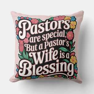 ✝️ Pastors Wife Appreciation Gift Blessing Custom Cushion