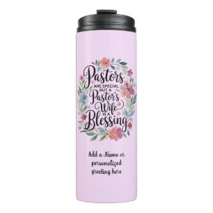 ✝️ Pastors Wife Appreciation Gift Blessing Custom Thermal Tumbler