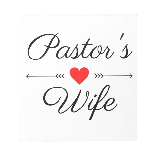 Pastor's Wife bl Notepad (Front)