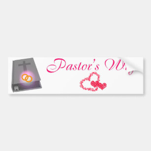 PASTOR'S WIFE BS LT BUMPER STICKER