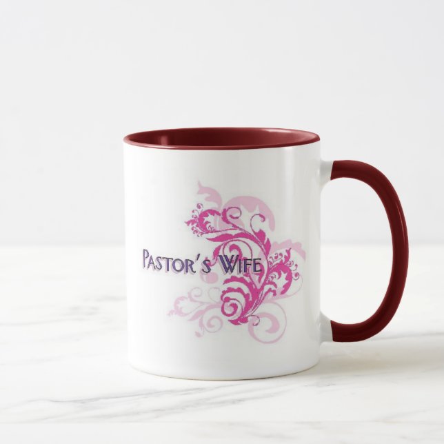 Pastors Wife Pink Mug (Right)