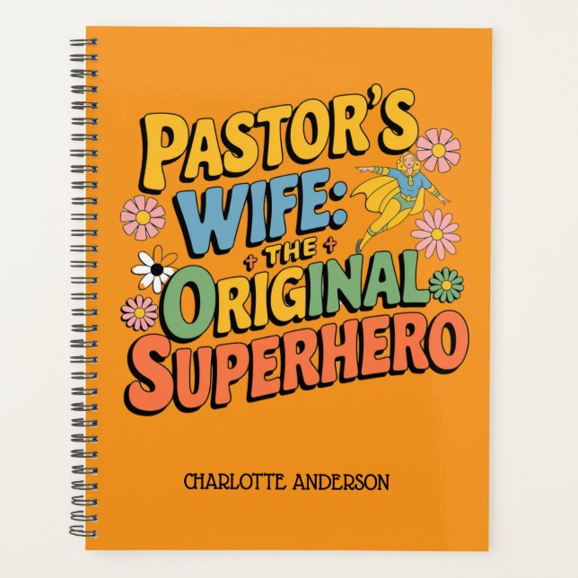✝️Pastor's Wife Planner Appreciation Day Superhero (Front)