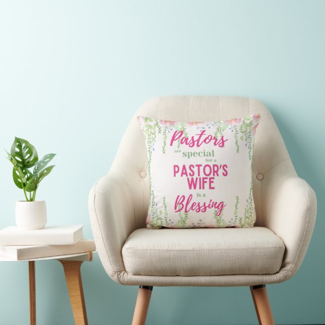 ✝️ Pastor's Wife Wives Appreciation Gift Thank You Cushion (Chair)