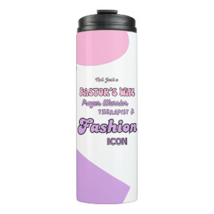 ✝️ Pastor's Wife Wives Appreciation Gift Thank You Thermal Tumbler