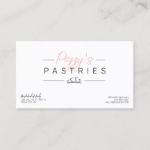Pastrie bakery logo business card design