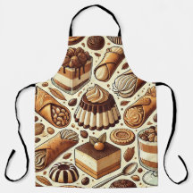 Pastries & Dessert Print Apron