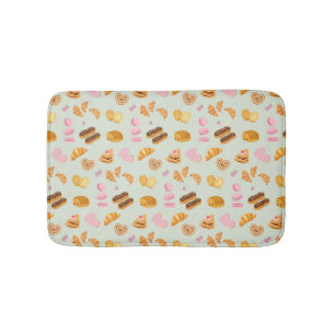 Pastries in Paris Bath Mat