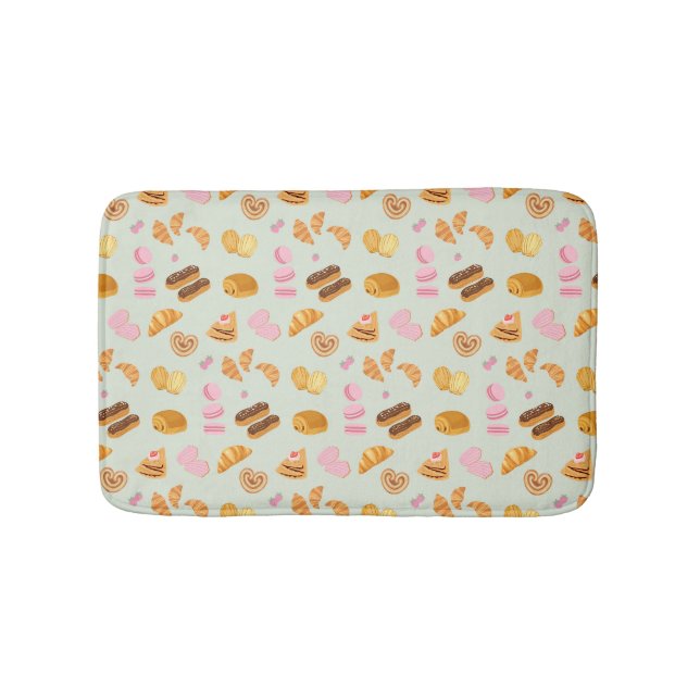 Pastries in Paris Bath Mat (Front)