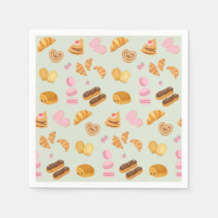 Pastries in Paris Napkin