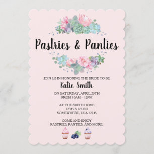 Pastries & Panties Invitation