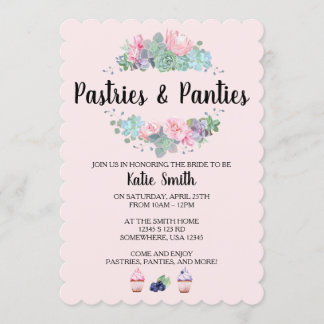 Pastries & Panties Invitation