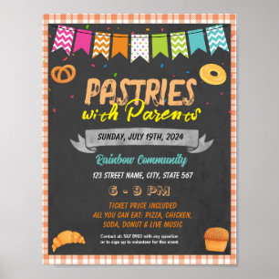 Pastries With Parents event template Poster