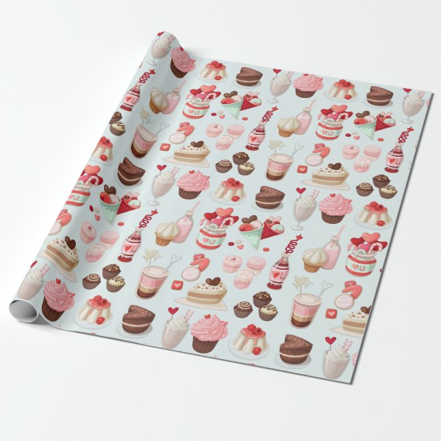 Pastries Wrapping Paper (Unrolled)