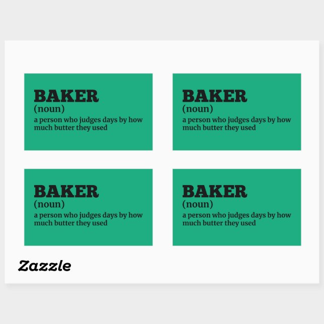 Pastry Artist Funny Definition Sticker (Sheet)