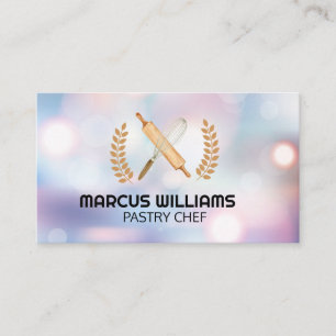Pastry Chef Baking Tools Business Card