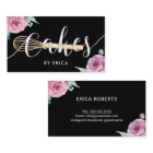 Pastry Chef Cake Bakery Modern Floral Typography