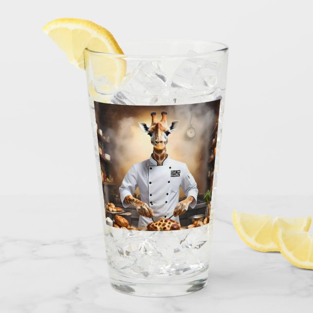 Pastry Chef Giraffe: Reaching New Heights, Glass (Front Ice)
