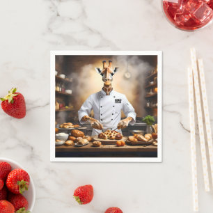 Pastry Chef Giraffe: Reaching New Heights, Napkin