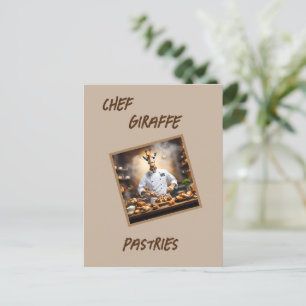 Pastry Chef Giraffe: Reaching New Heights, Postcard