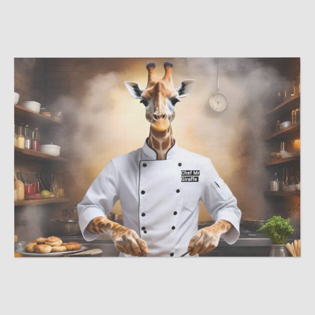 Pastry Chef Giraffe: Reaching New Heights, Tissue Paper (Front)