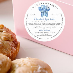 Pastry Chef Hat Cottage Food Law Label